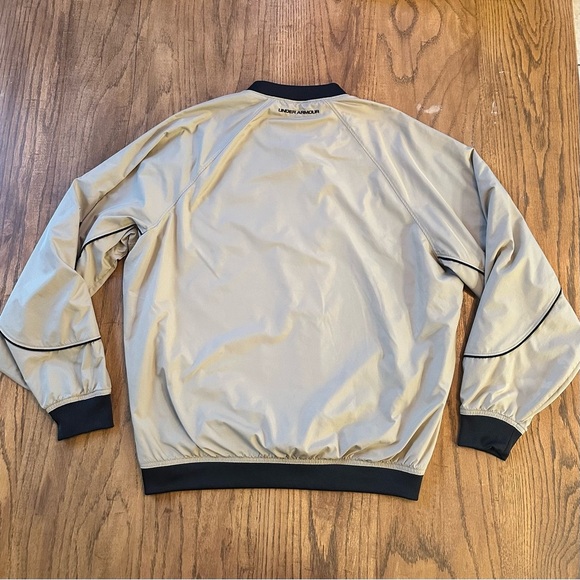 Under Armour Crewneck Windbreaker Pullover Top Size Small Nude/Tan - Picture 12 of 13